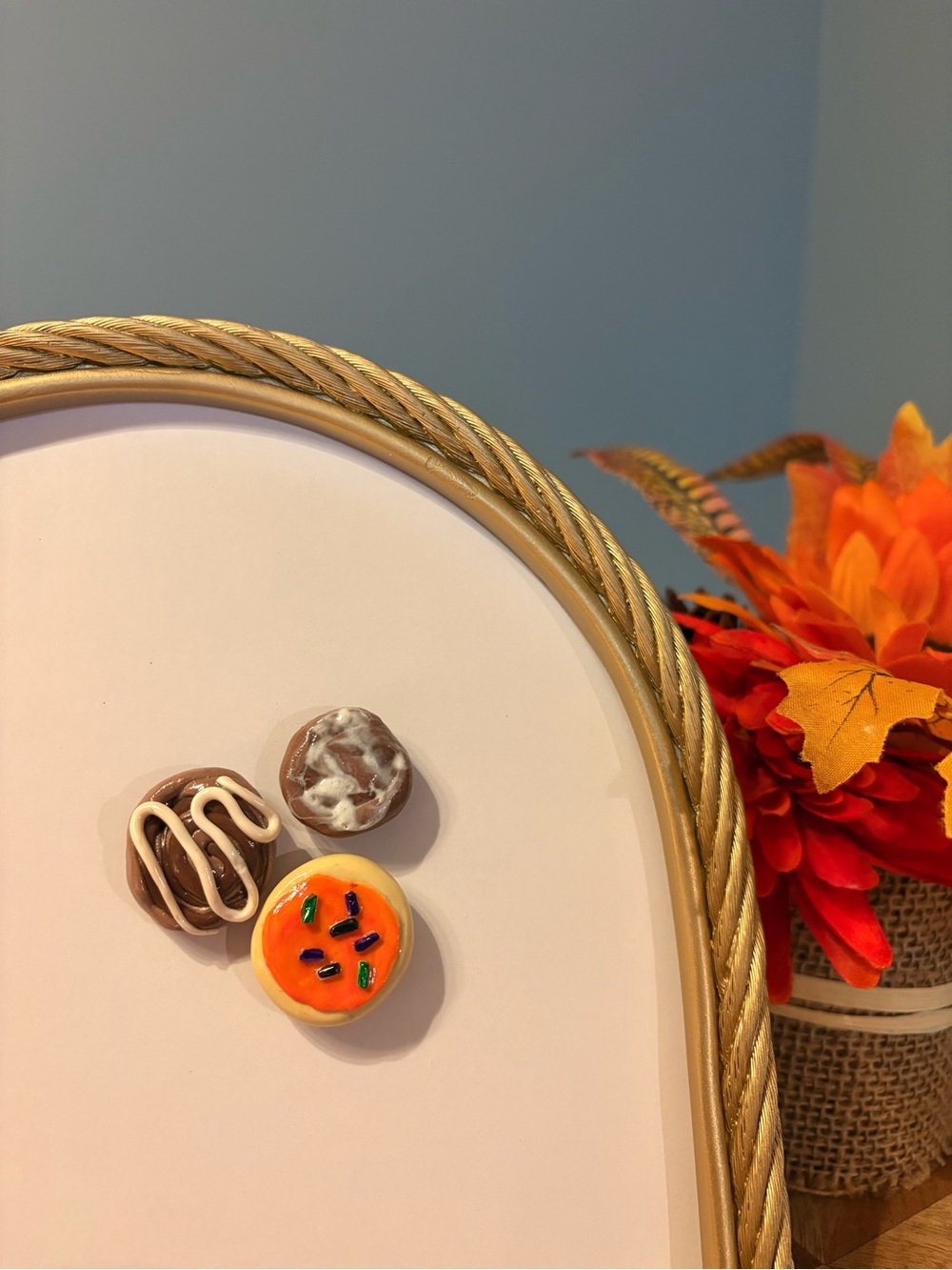 Hand crafted magnet set - spooky desserts